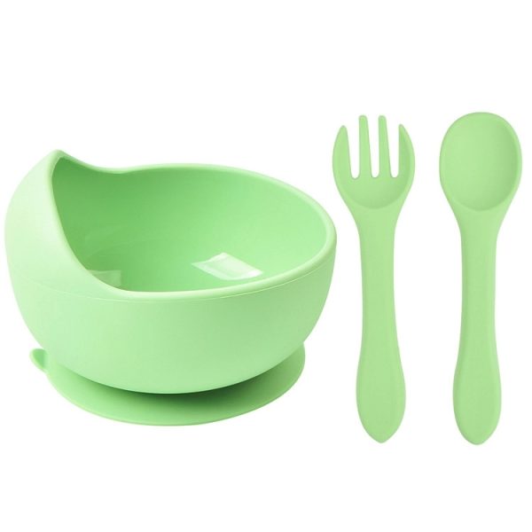 Silicone Suction Bowls for Baby with Spoon and Fork - Image 28