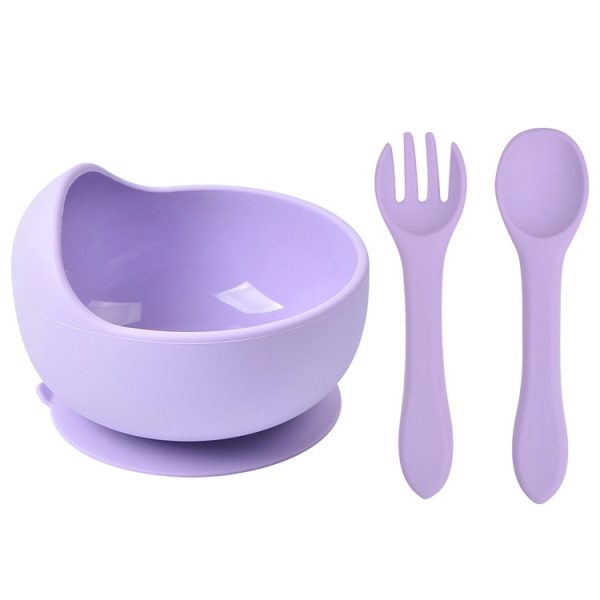 Silicone Suction Bowls for Baby with Spoon and Fork - Image 13