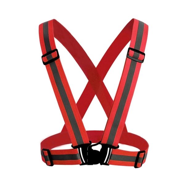 Reflective Adjustable Safety Cycling Bike Vest Belt - Image 2