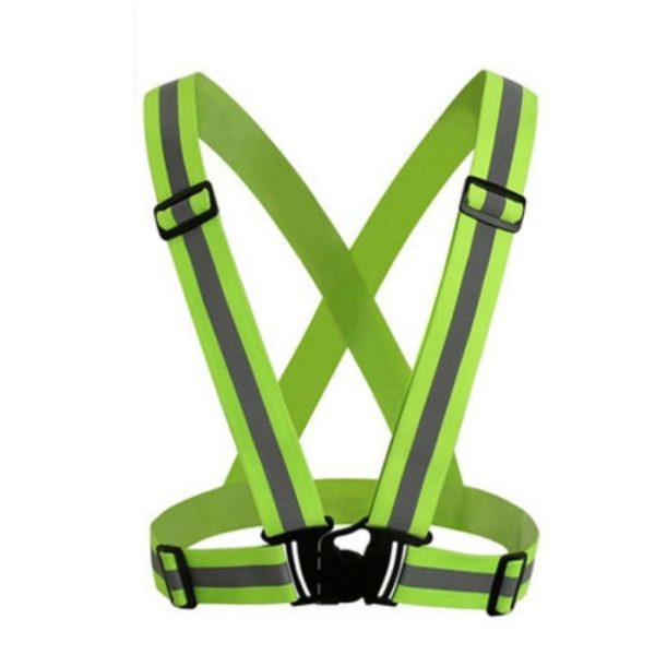 Reflective Adjustable Safety Cycling Bike Vest Belt - Image 3