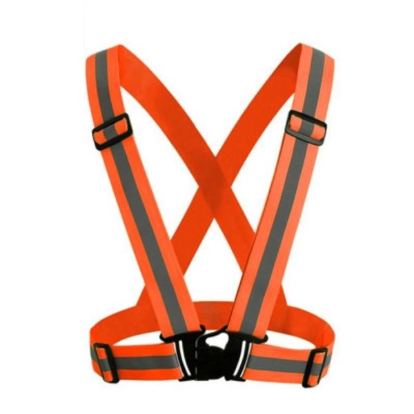 Reflective Adjustable Safety Cycling Bike Vest Belt