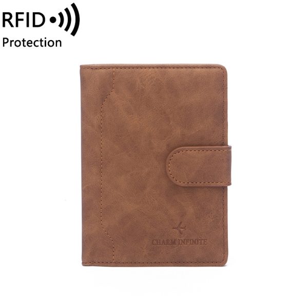 Rfid Blocking Travel Passport Holder Cover Slim Id Card Case - Image 3