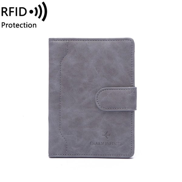 Rfid Blocking Travel Passport Holder Cover Slim Id Card Case - Image 5