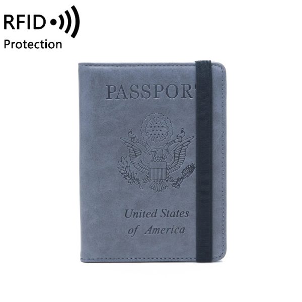Rfid Blocking Travel Passport Holder Cover Slim Id Card Case - Image 2