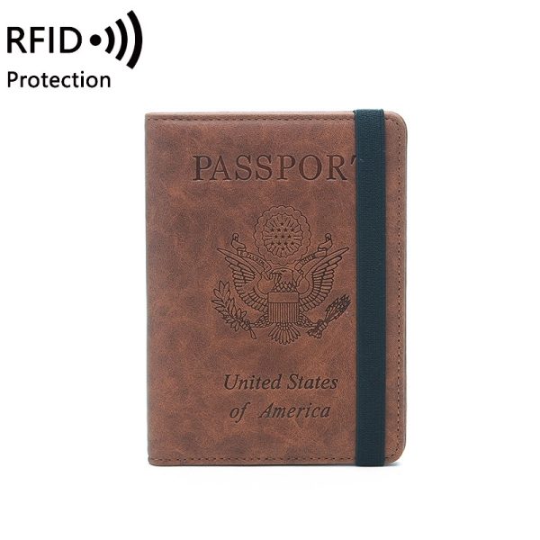 Rfid Blocking Travel Passport Holder Cover Slim Id Card Case - Image 3