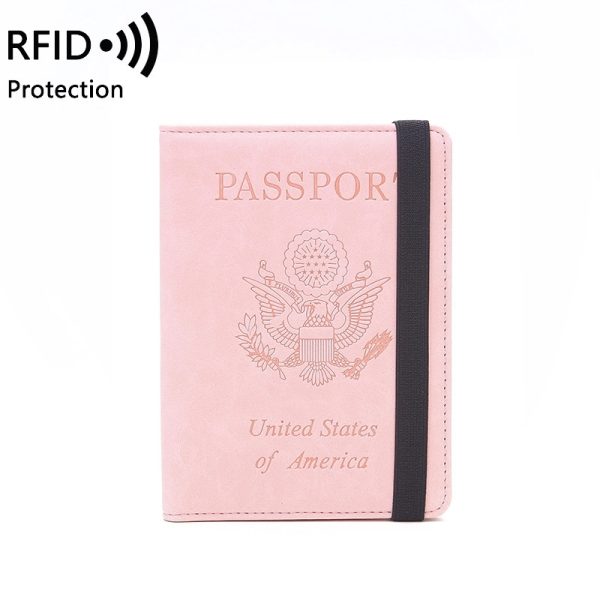 Rfid Blocking Travel Passport Holder Cover Slim Id Card Case - Image 8