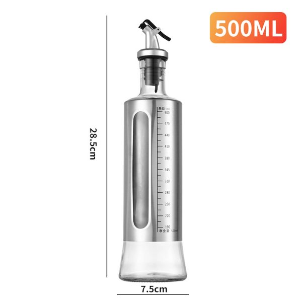 Oil And Vinegar Bottles Cruets Dispenser - Image 2
