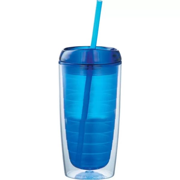 16Oz Double Wall Solid Clear Orbit Acrylic Tumbler - Image 2