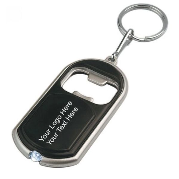 Personalized Bottle Opener Keychain With Led Flashlights - Image 2
