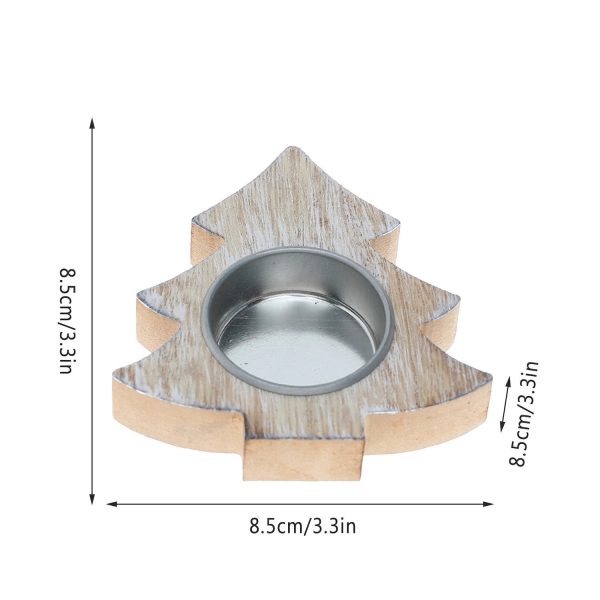 Christmas Wooden Snowflake Candlestick - Image 7