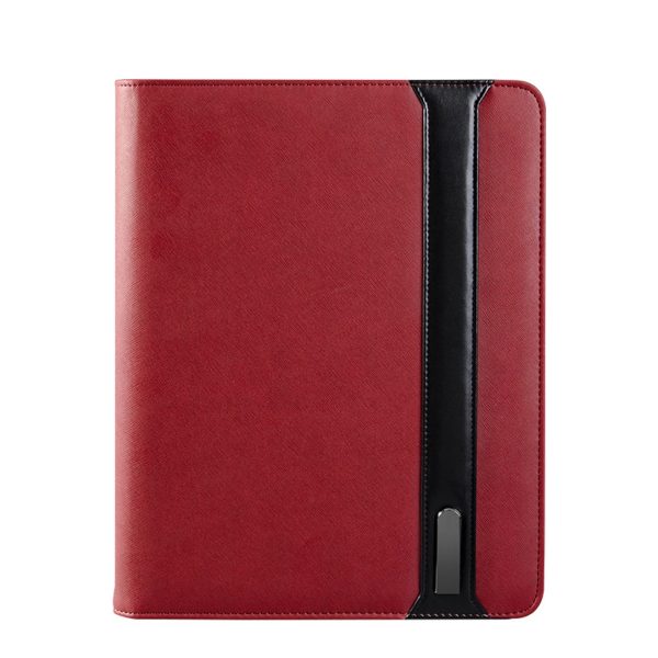 A4 Padfolio Leather Folder Waterproof W/ 6000Mah Power Bank - Image 2