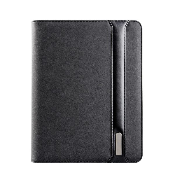 A4 Padfolio Leather Folder Waterproof W/ 6000Mah Power Bank - Image 3