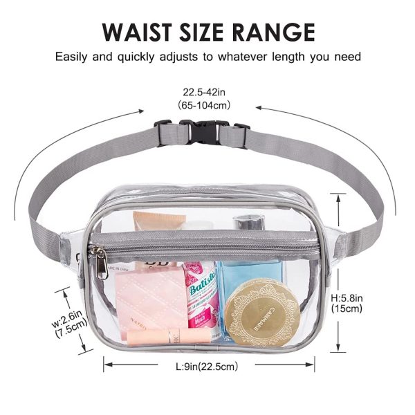 Waterproof Clear Fanny Waist Pack With Adjustable Strap - Image 3