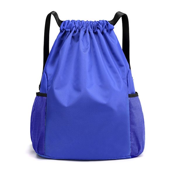 Sports Gym Bag Drawstring Backpack With Water Bottle Holder - Image 2