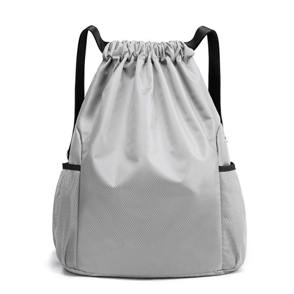 Sports Gym Bag Drawstring Backpack With Water Bottle Holder - Image 6