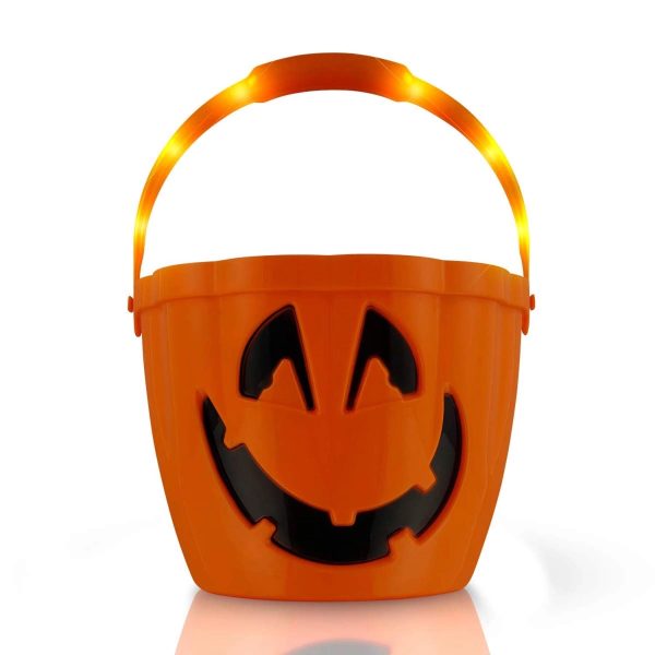 Pumpkin Light Handle Halloween Buckets - Image 2