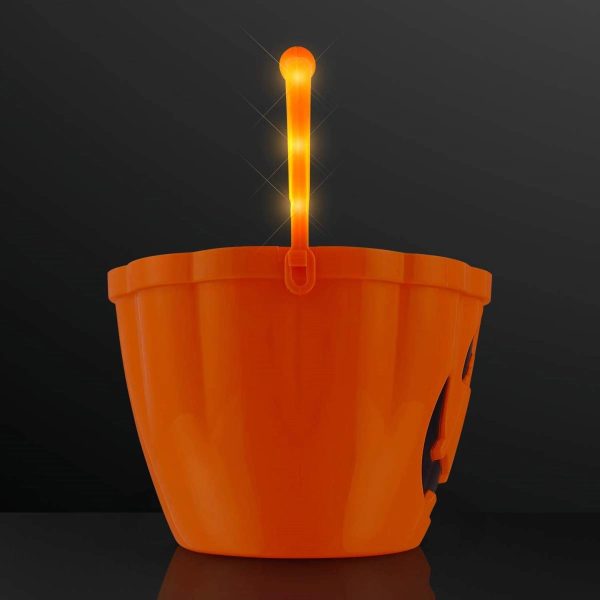 Pumpkin Light Handle Halloween Buckets - Image 3