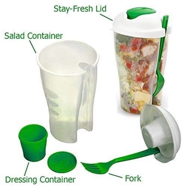 26Oz Salad Shaker / Bowl Food Storage Containers - Image 10