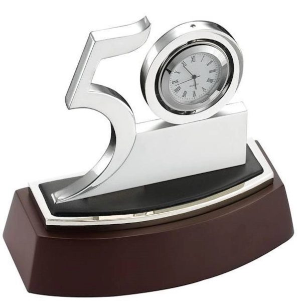 Custom Years Anniversary Gifts Desk Clocks - Image 2