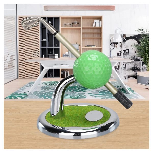 Golf Ball Pen Holder With Clock - Image 4