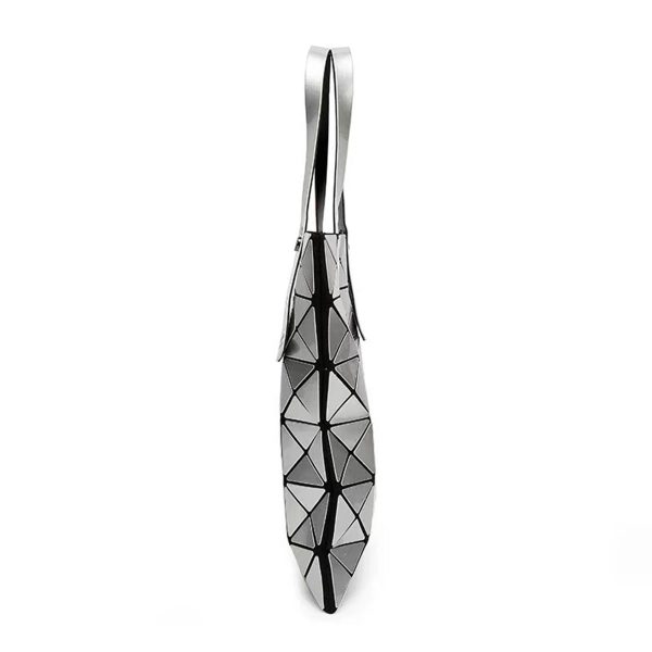Pu Geometric Diamond Handbag - Image 5