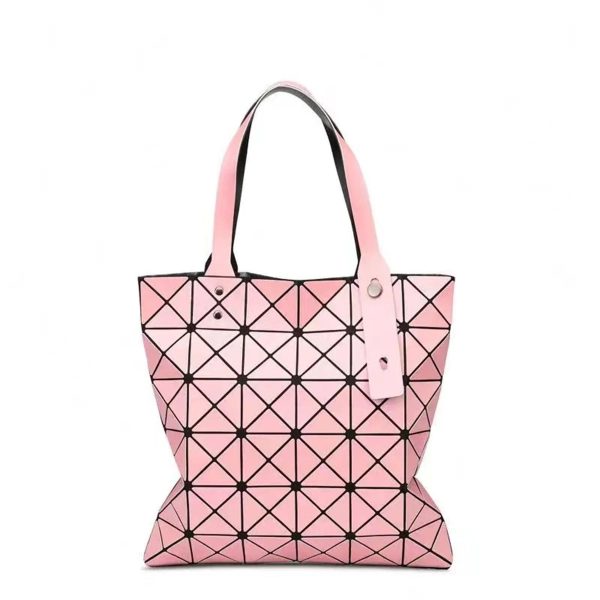 Pu Geometric Diamond Handbag - Image 2