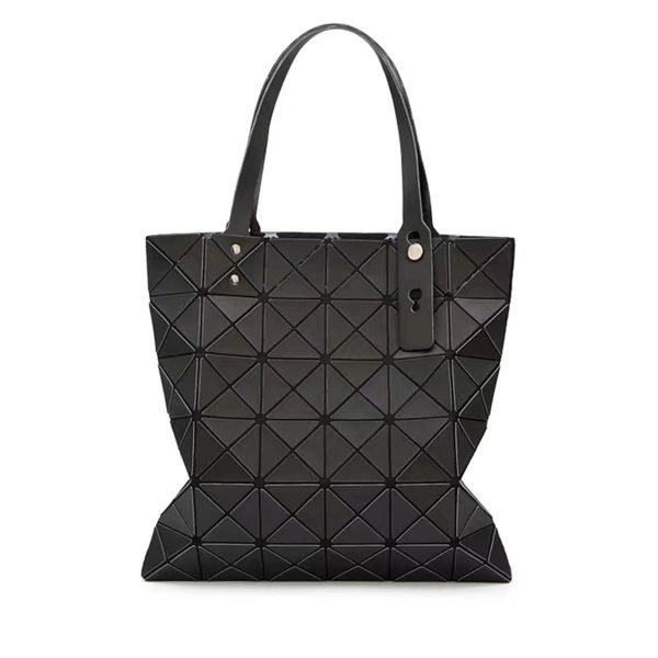Pu Geometric Diamond Handbag - Image 3