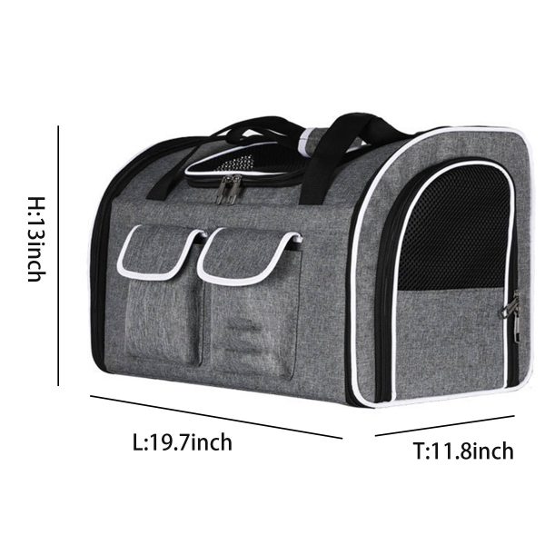 Soft Sided Folding Small Medium Dog Pet Carrier - Image 3