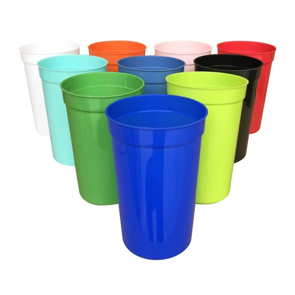 Reusable Plastic Stadium Rainbow Cups