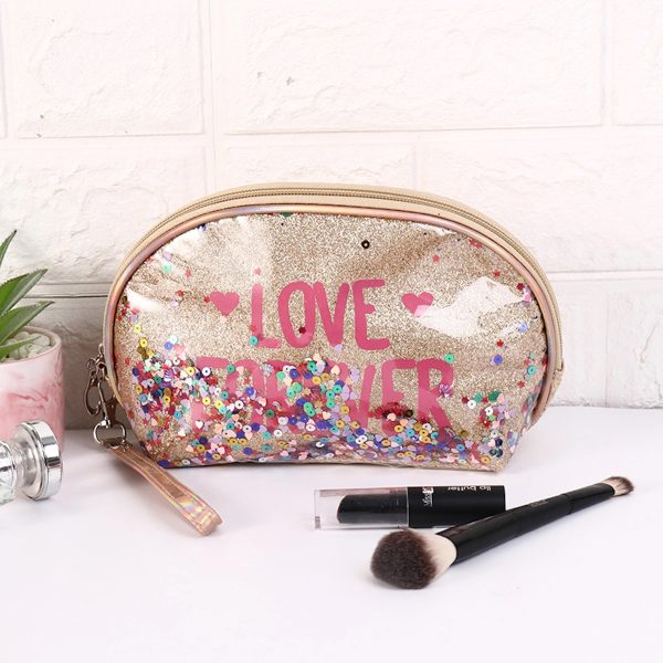 Fashion Creative Sequin Glitter Toiletry Pouch Cosmetic Bag - Image 4