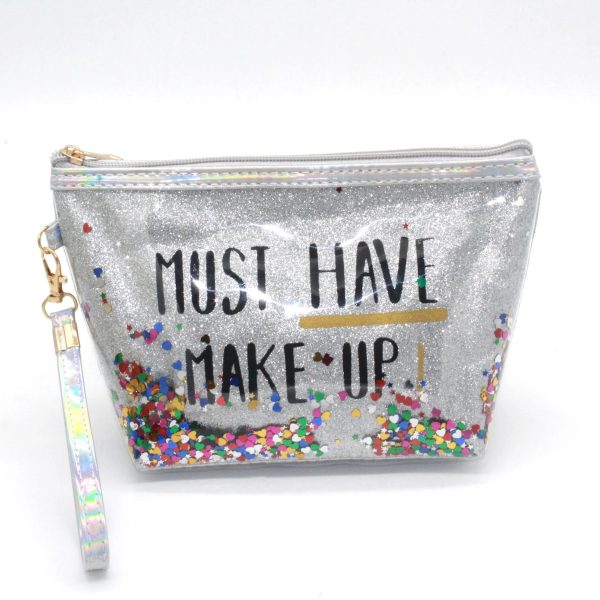 Fashion Creative Sequin Glitter Toiletry Pouch Cosmetic Bag