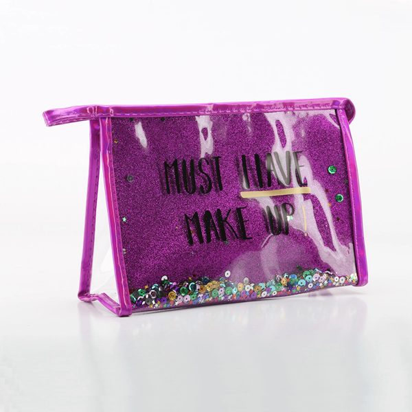 Fashion Creative Sequin Glitter Toiletry Pouch Cosmetic Bag - Image 2