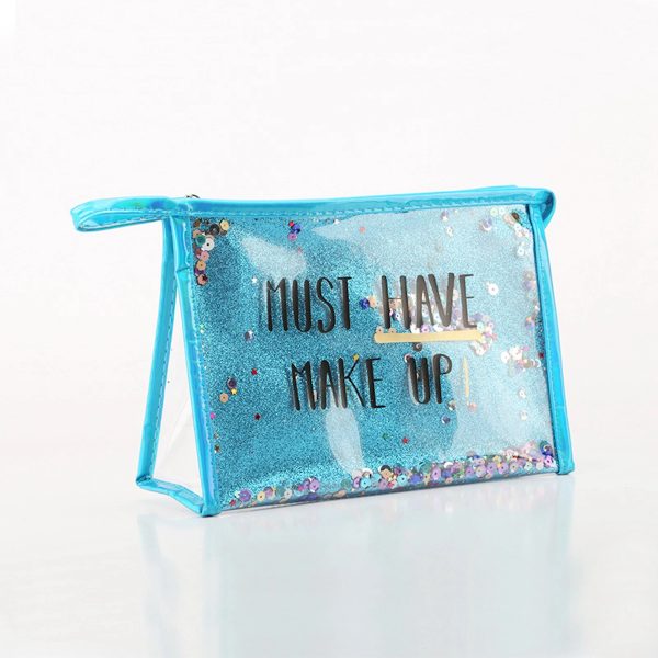 Fashion Creative Sequin Glitter Toiletry Pouch Cosmetic Bag