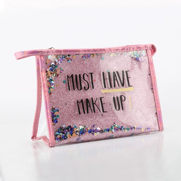 Fashion Creative Sequin Glitter Toiletry Pouch Cosmetic Bag - Image 5