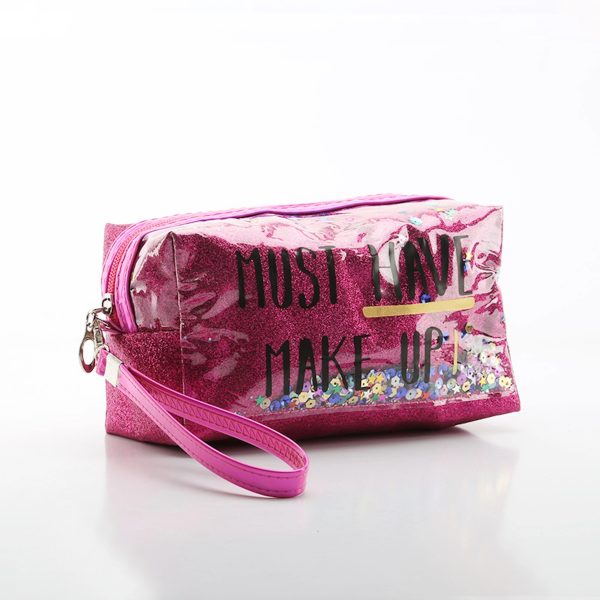Fashion Creative Sequin Glitter Toiletry Pouch Cosmetic Bag - Image 2