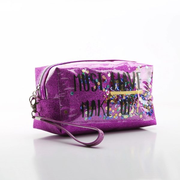 Fashion Creative Sequin Glitter Toiletry Pouch Cosmetic Bag - Image 3