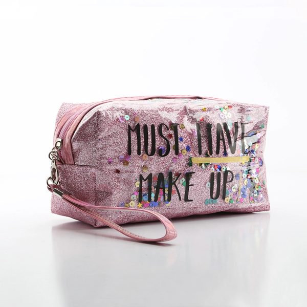 Fashion Creative Sequin Glitter Toiletry Pouch Cosmetic Bag - Image 5