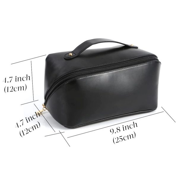 Makeup  Travelling Pu Leather Cosmetic Bag Waterproof - Image 5