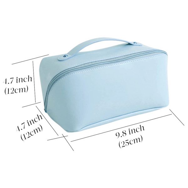Makeup  Travelling Pu Leather Cosmetic Bag Waterproof - Image 6