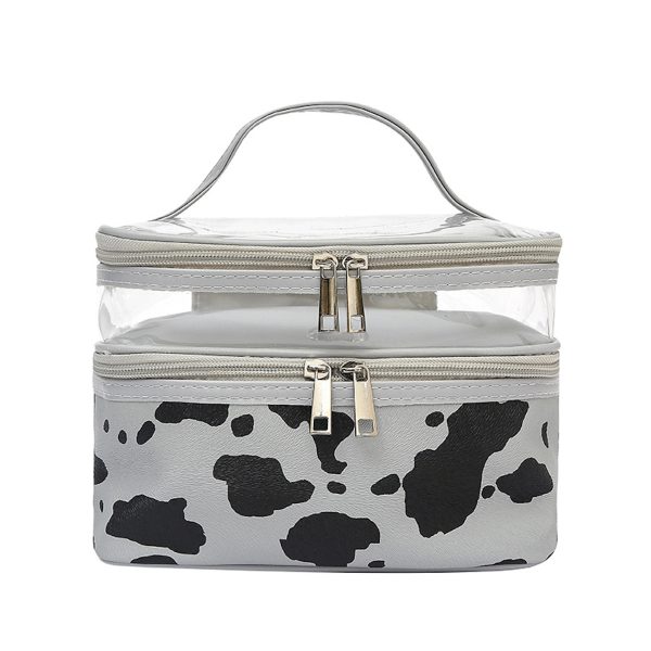 Cows Double Layer Travel Storage Cosmetic Cases - Image 2