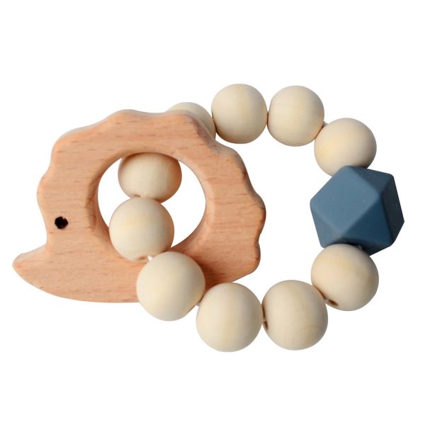 Natural Wood Teething Rattle : 3 M+ - Image 4