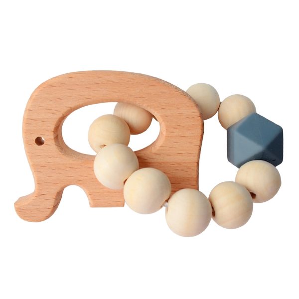 Natural Wood Teething Rattle : 3 M+ - Image 8