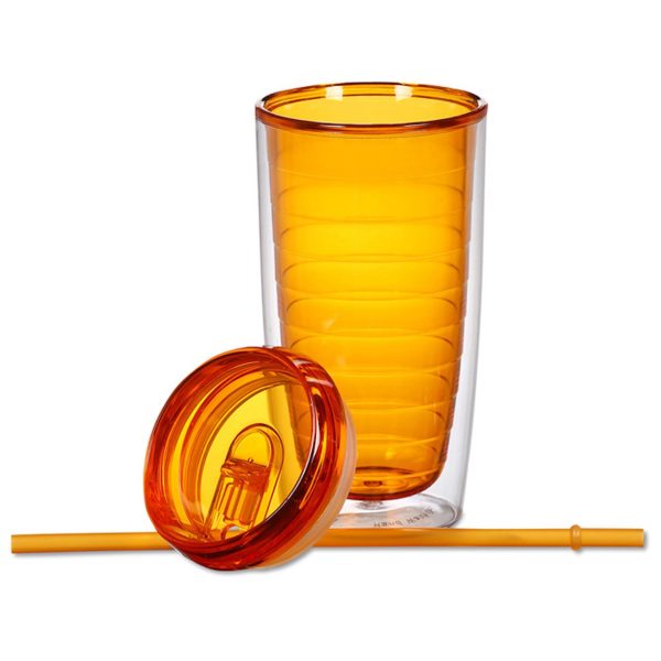 16Oz Double Wall Solid Clear Orbit Acrylic Tumbler - Image 4