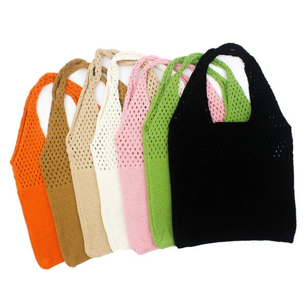 Hollow Knitted Shoulder Bags Women Handbag - Image 10