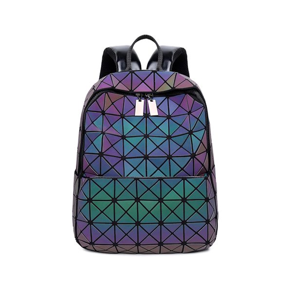Women Men Geometric Luminous Purse Flash Travel Shoulder - Image 4