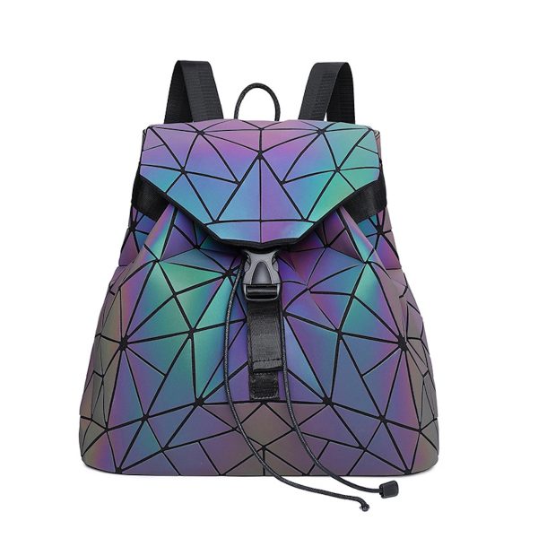 Women Men Geometric Luminous Purse Flash Travel Shoulder - Image 4