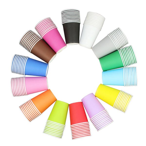 8Oz Colored Plain Paper Cup - Image 17
