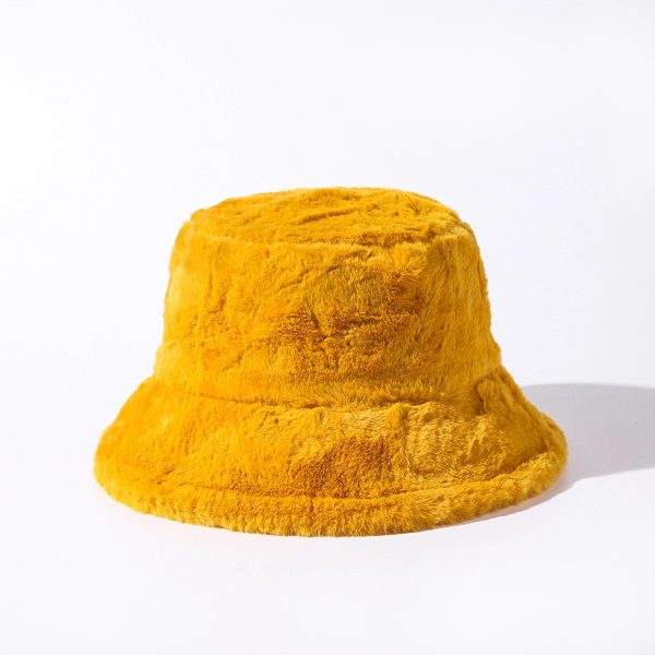 Color Block Fuzzy Bucket Hat - Image 2