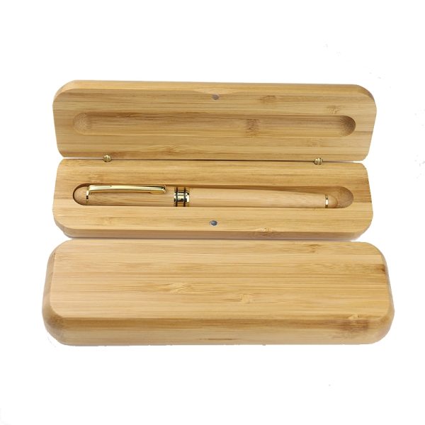Bamboo Ballpoint Pen Set - Image 2