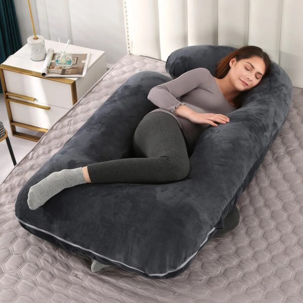 U Shaped Full Body Maternity Pillow With Removable Cover - Image 8